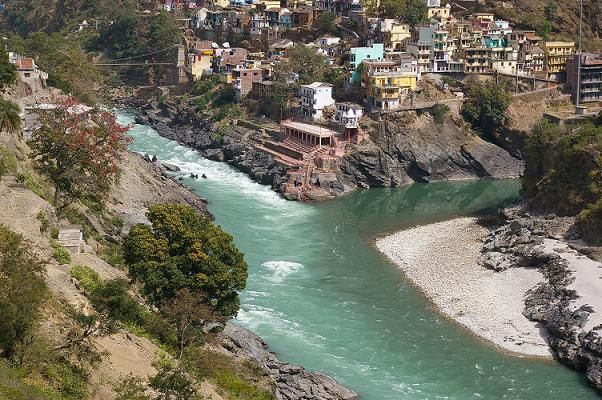 Confluence of Bhagirathi and Alaknanda